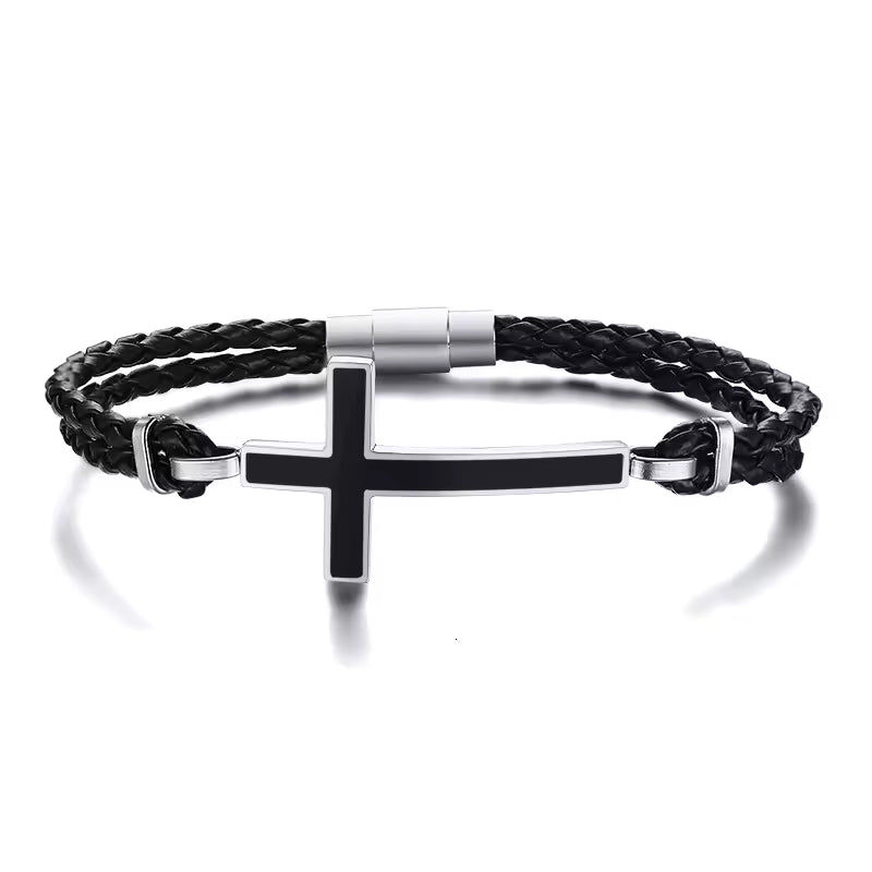 Valencia Sideways Cross Bracelet