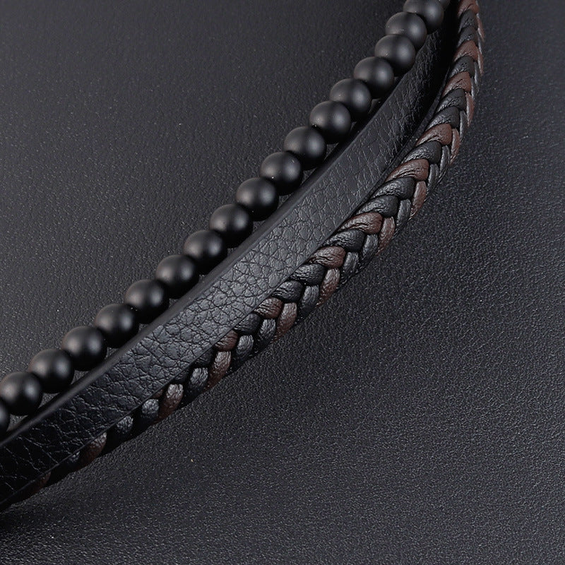 Bracelet en cuir Sparte