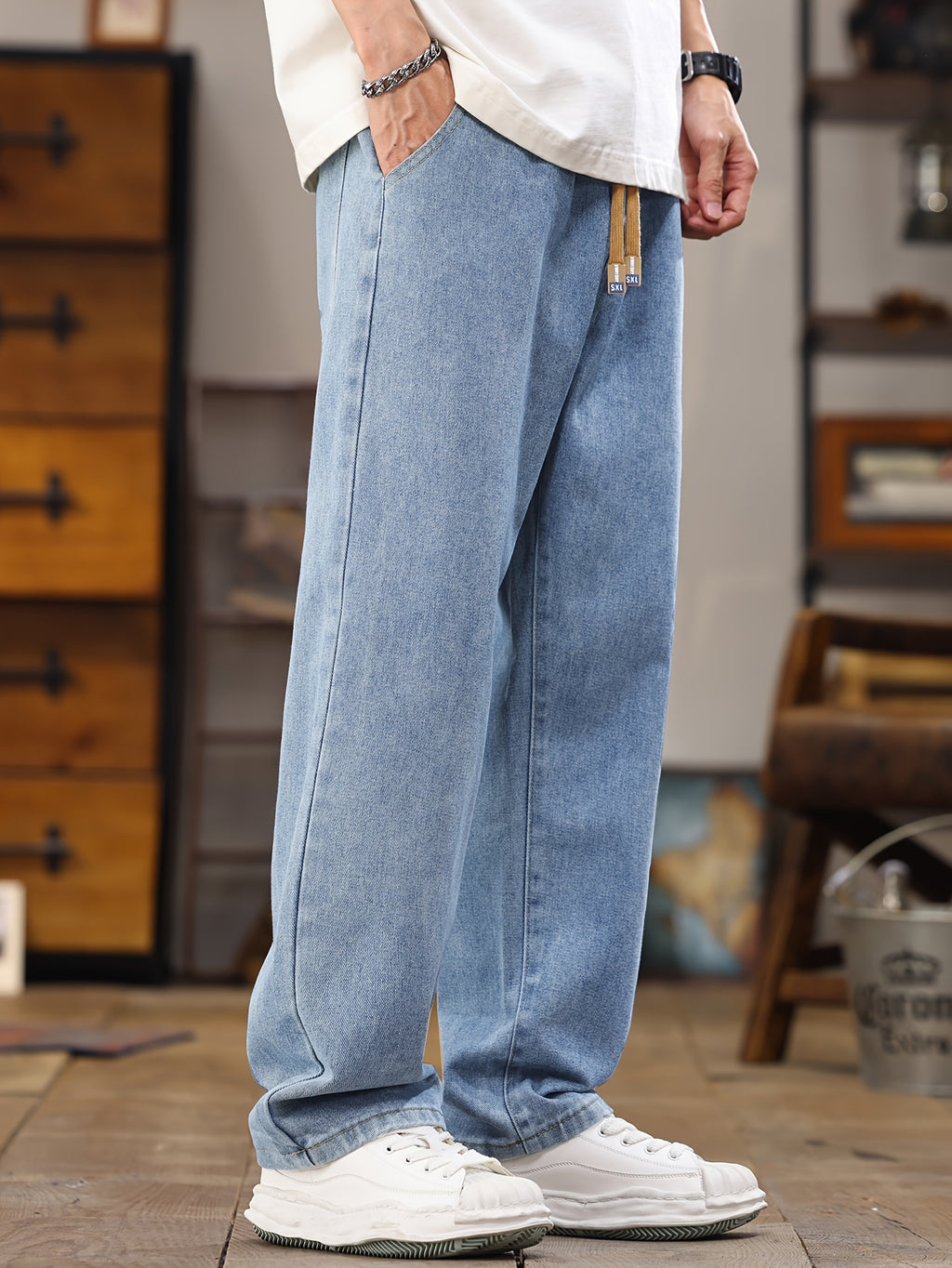 ComfortDraw Denim Trousers
