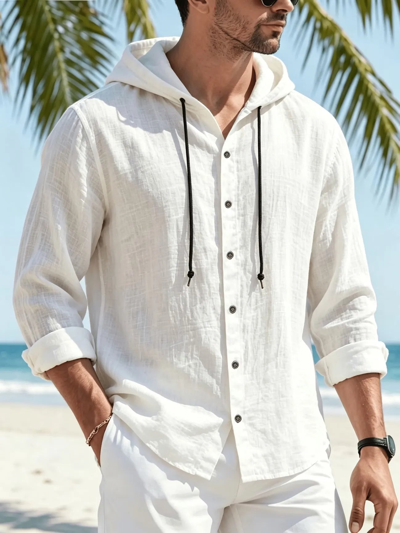 Camicia con Cappuccio Positano