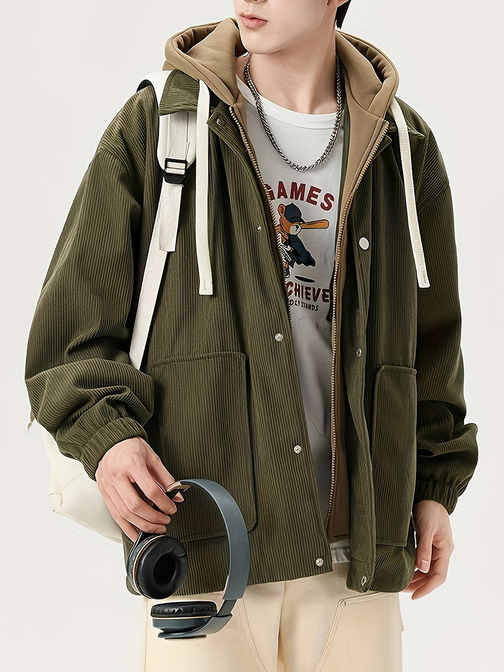 Giacca con Cappuccio Arden – Tessuto Premium