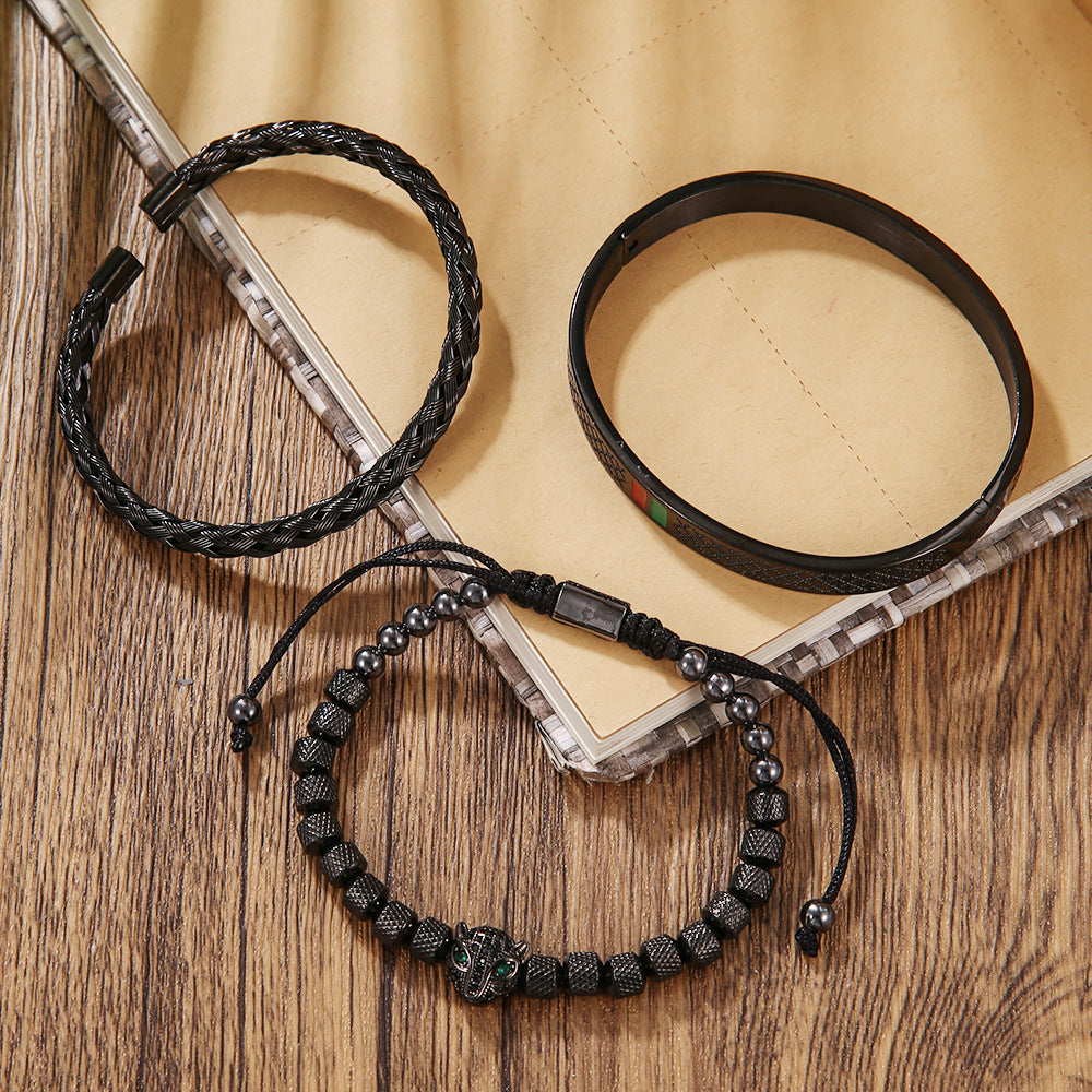 Black Panthera Bracelet – Forged in Premium Steel