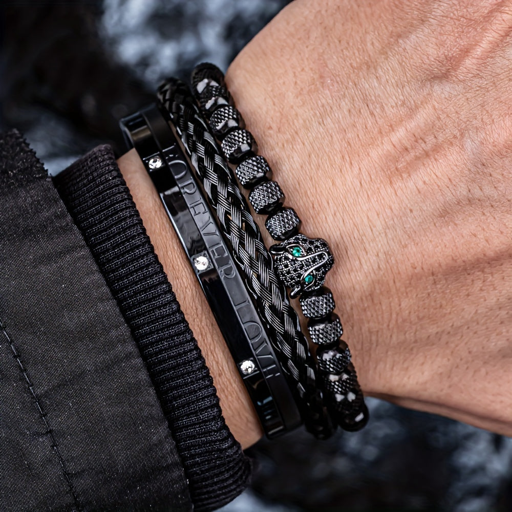 Black Panthera Bracelet – Forged in Premium Steel