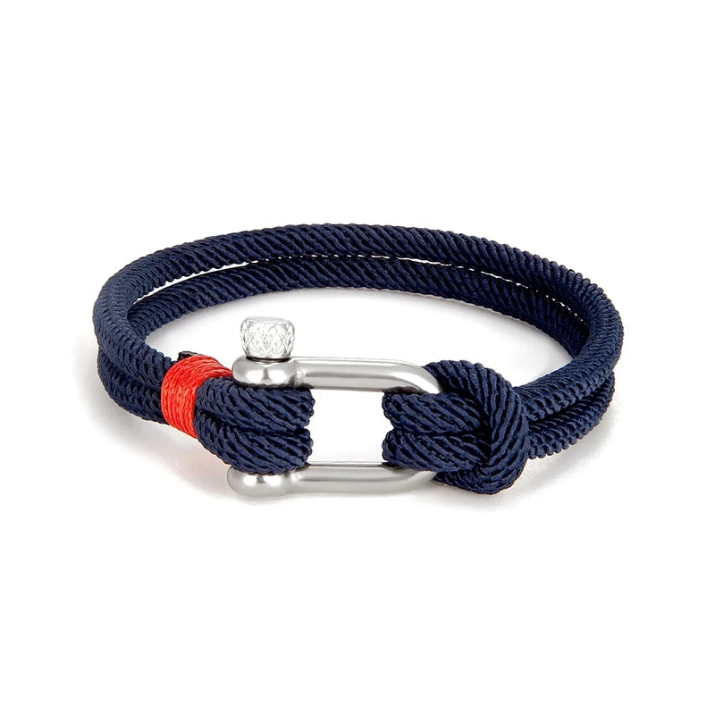 Bracelet Sevilla en acier inoxydable et corde
