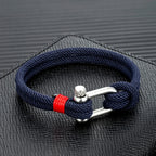 Bracelet Sevilla en acier inoxydable et corde