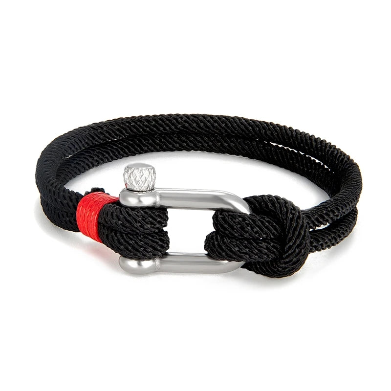 Bracelet Sevilla en acier inoxydable et corde