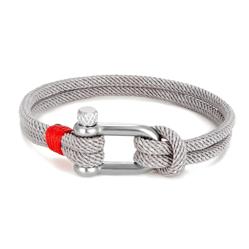 Bracelet Sevilla en acier inoxydable et corde