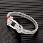 Bracelet Sevilla en acier inoxydable et corde