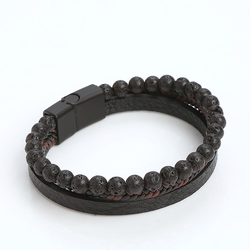Bracelet en cuir Eclipse