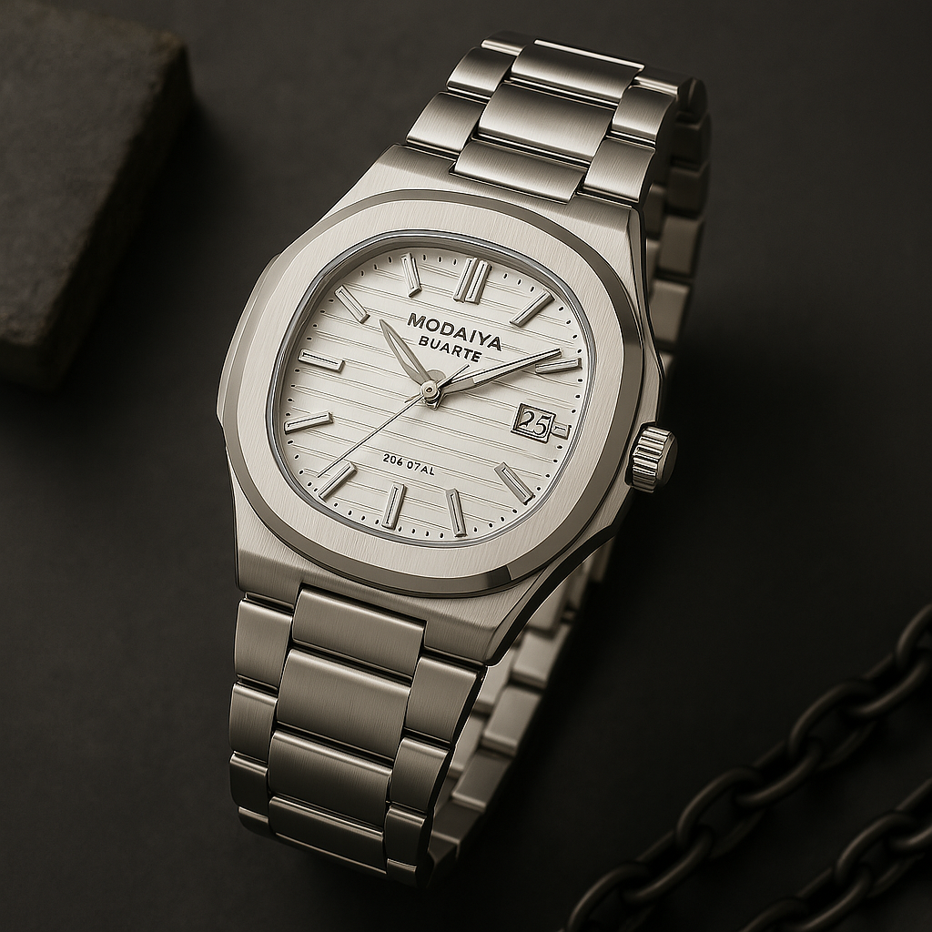 Mondaiya Steel Watch