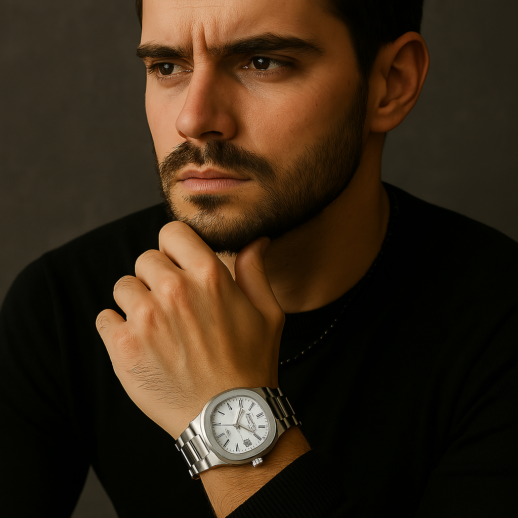 Mondaiya Steel Watch