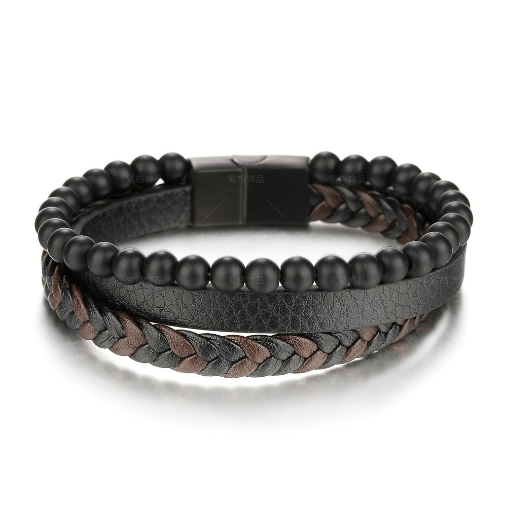 Bracelet en cuir Sparte