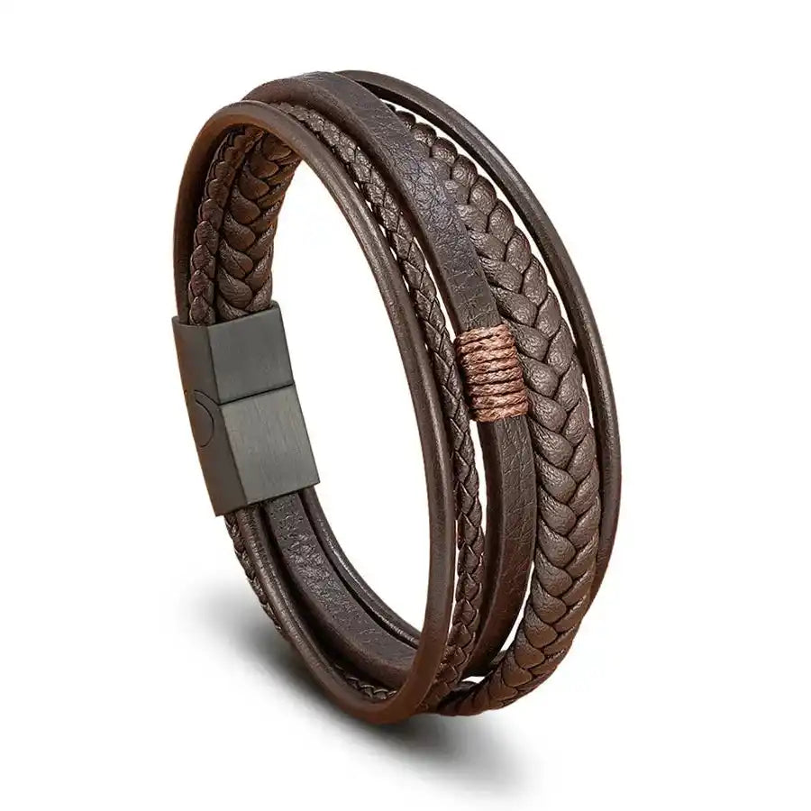 
                  Bracciale in Pelle e Acciaio Taormina
                