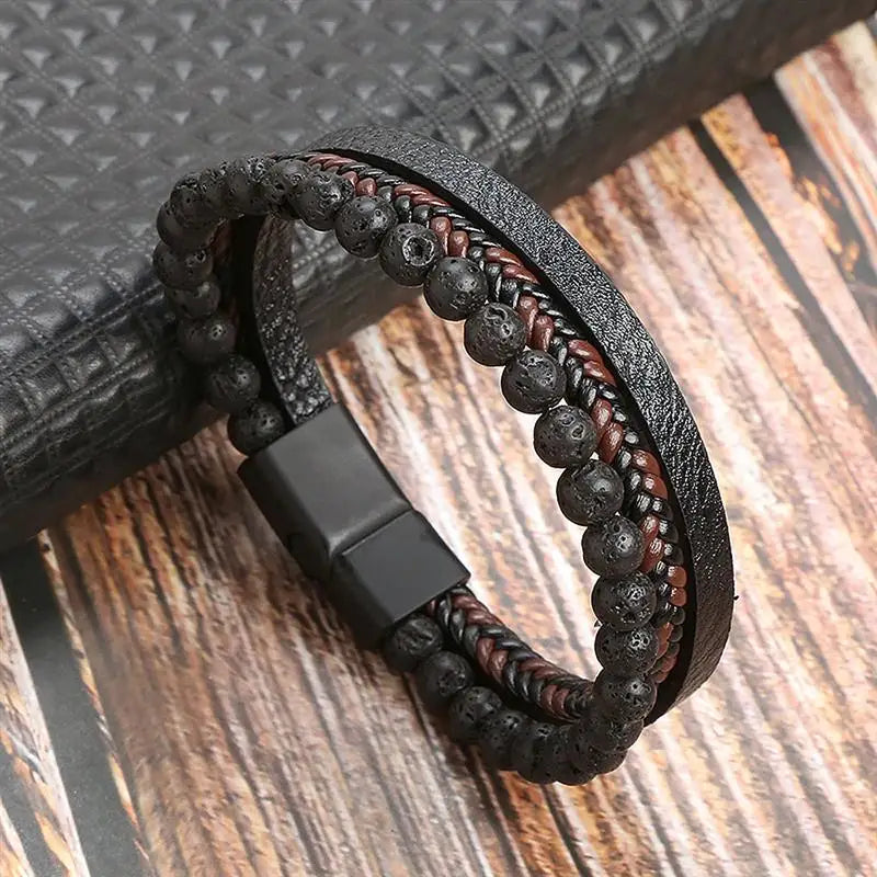 Bracelet en cuir Eclipse