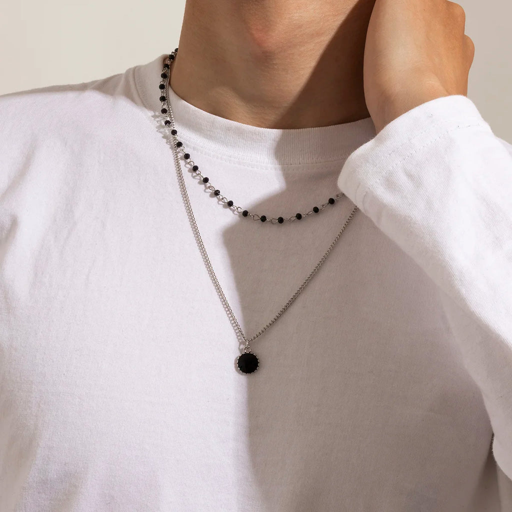 Collier Duo Echo Noir