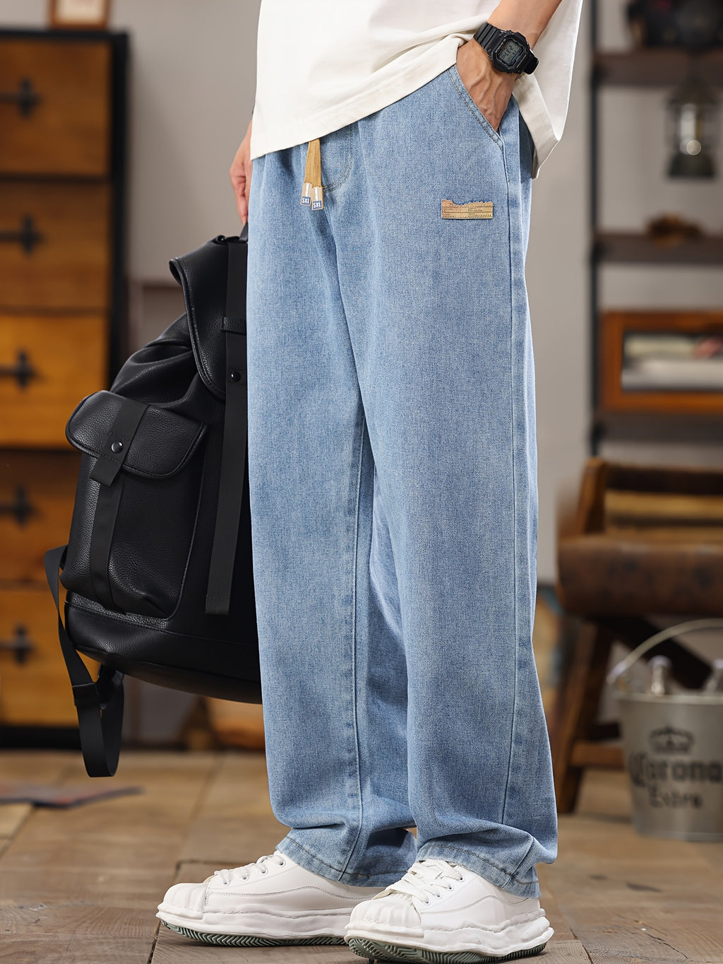 ComfortDraw Denim Trousers