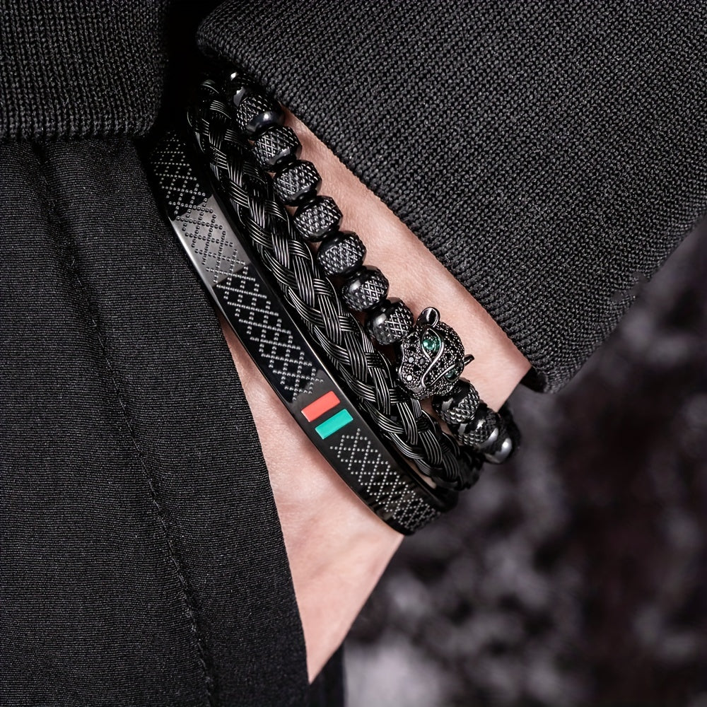 Black Panthera Bracelet – Forged in Premium Steel