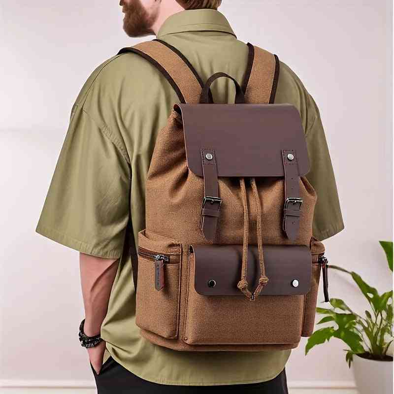 Heritage Canvas Backpack – Rugged Design for Daily Carry