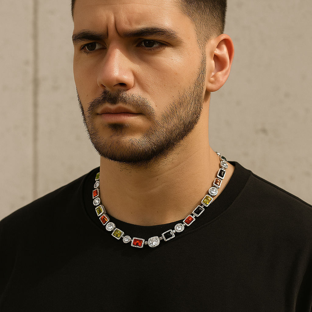 Collier de pierres précieuses Aurora